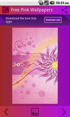 Free Pink Wallpapers for Girls android App screenshot 4